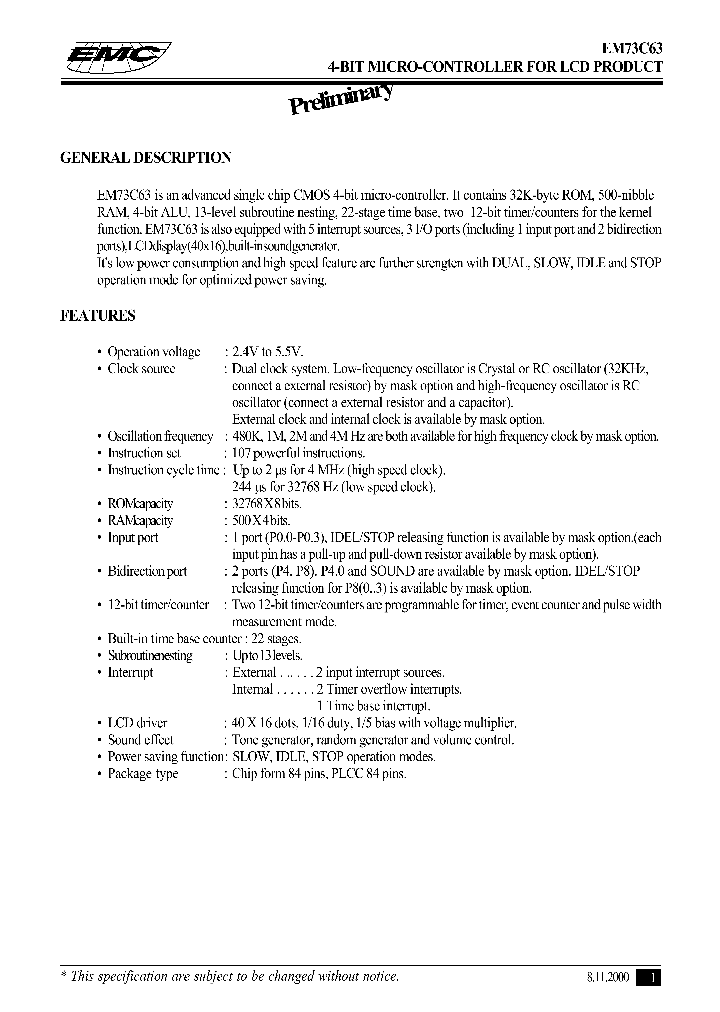 EM73C63_1237060.PDF Datasheet