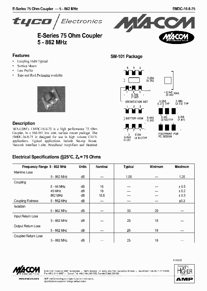 EMDC-16-8-75_1237211.PDF Datasheet