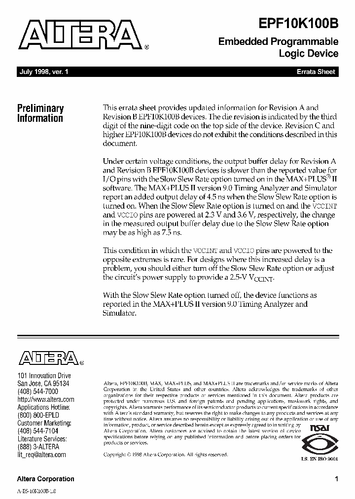 EPF10K100B_1092696.PDF Datasheet