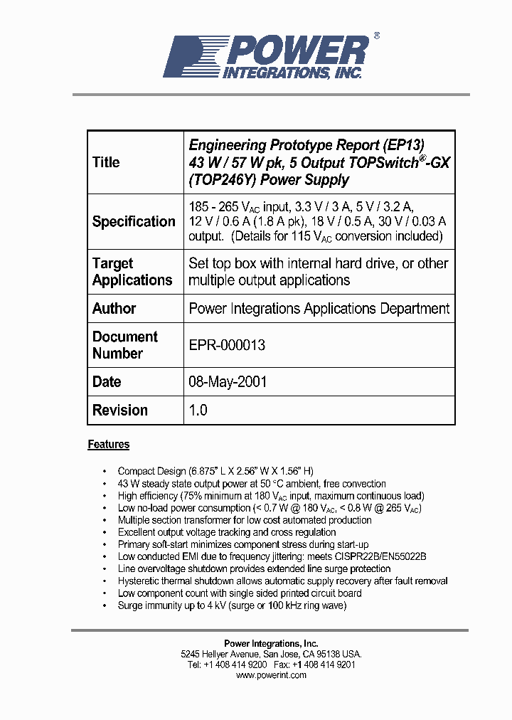 EPR-000013_1237467.PDF Datasheet