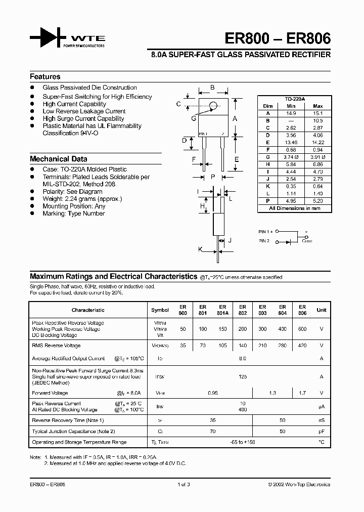 ER806_1237595.PDF Datasheet