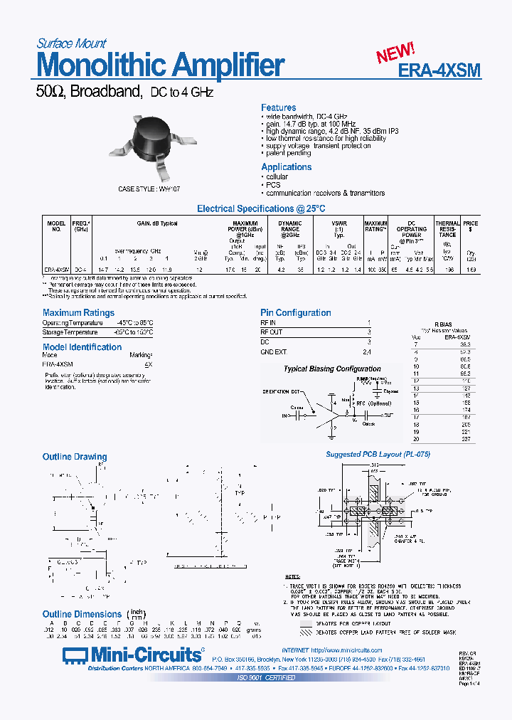 ERA-4XSM_1237605.PDF Datasheet