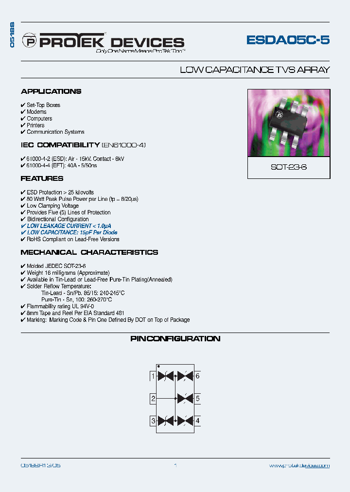 ESDA05C-5_1237838.PDF Datasheet