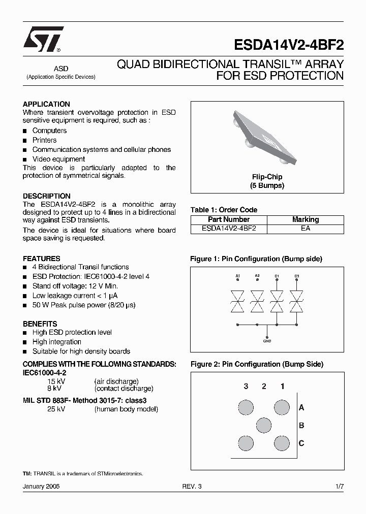 ESDA14V2-4BFX_1237839.PDF Datasheet