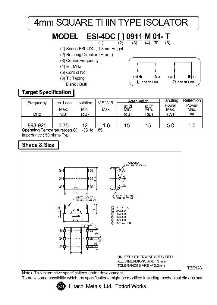 ESI-4DCR0911M01-T_1237882.PDF Datasheet