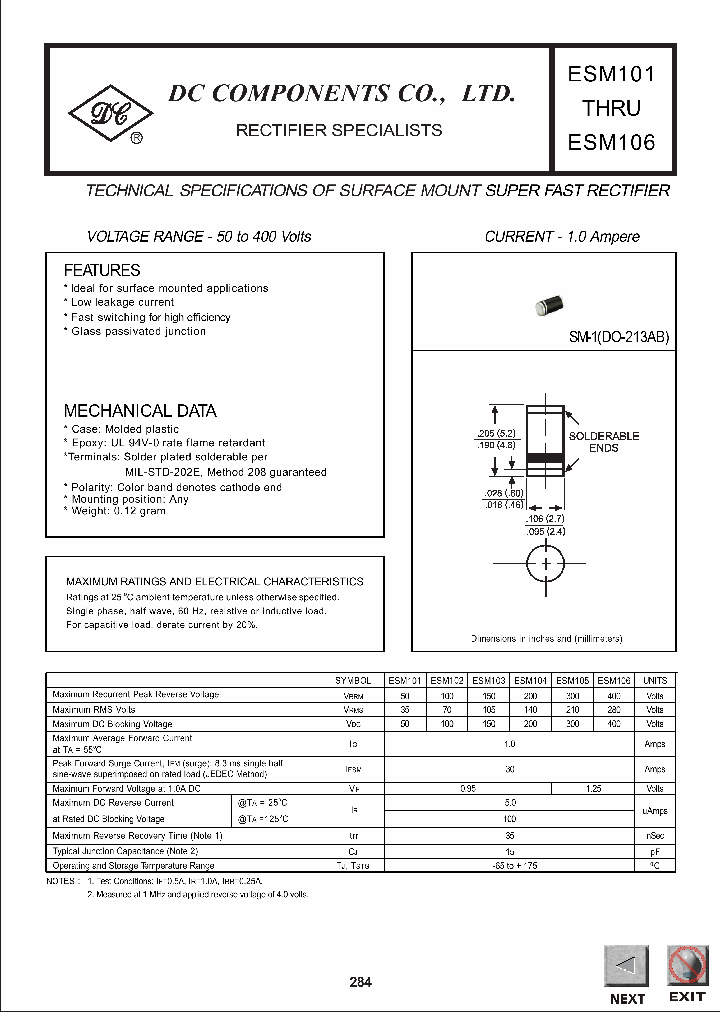 ESM106_1237951.PDF Datasheet