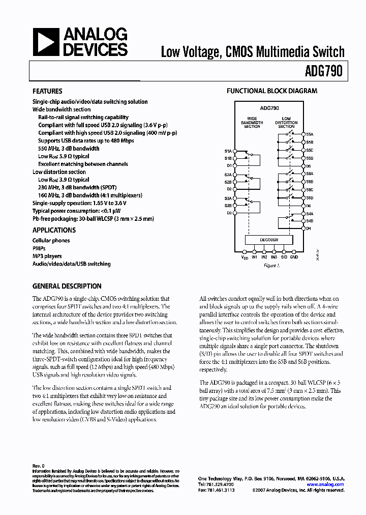 EVAL-ADG790EBZ_1238265.PDF Datasheet