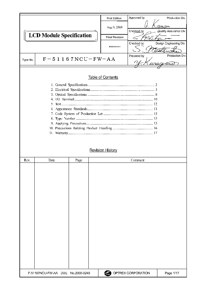 F-51167NCU-FW-AA_1238607.PDF Datasheet