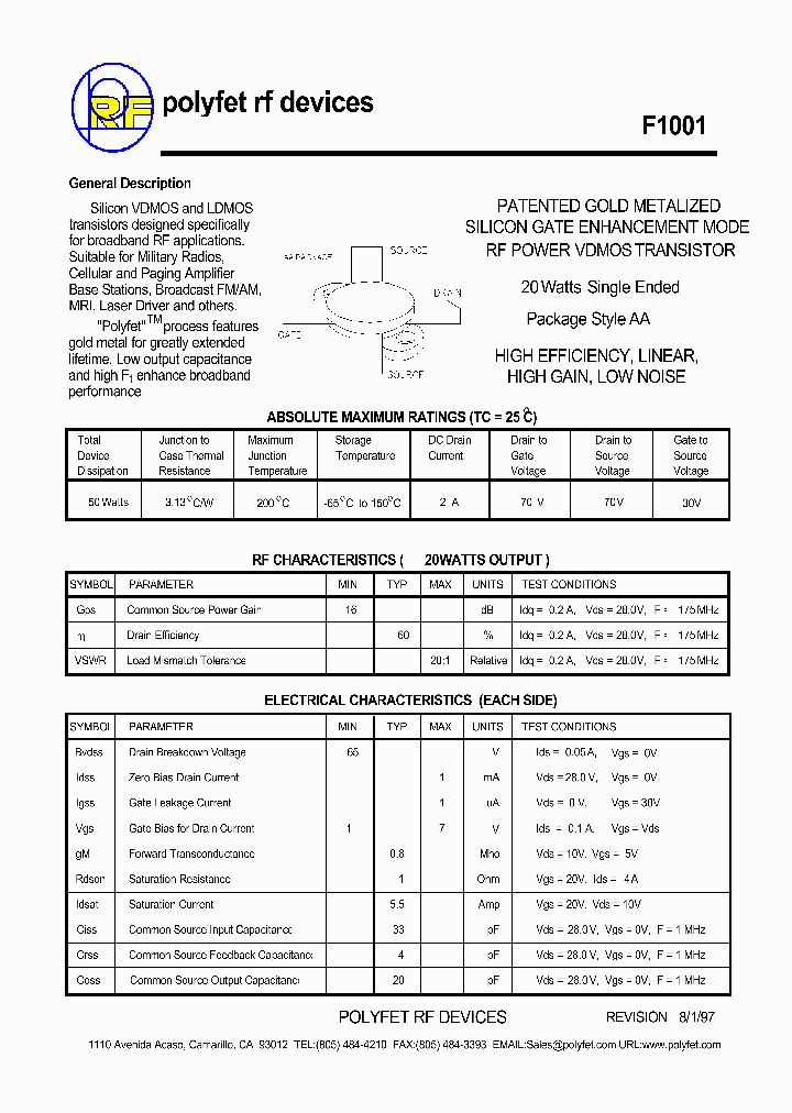 F1001_1238450.PDF Datasheet