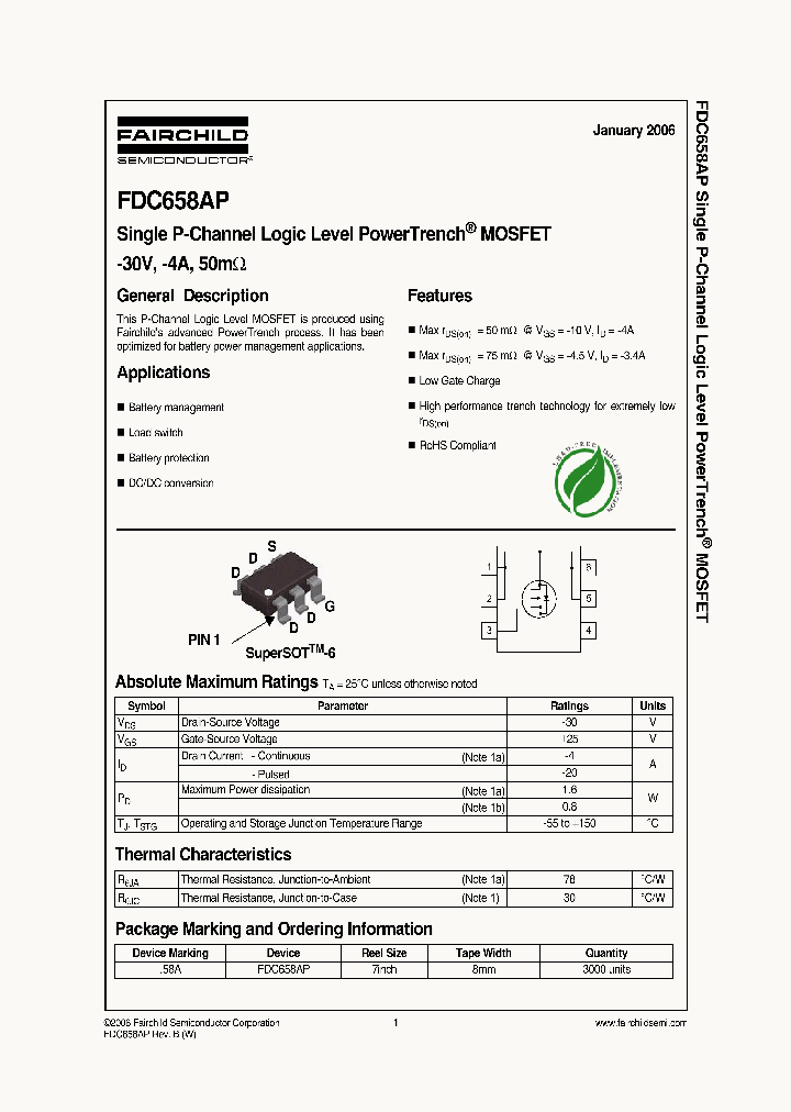 FDC658AP_1239312.PDF Datasheet