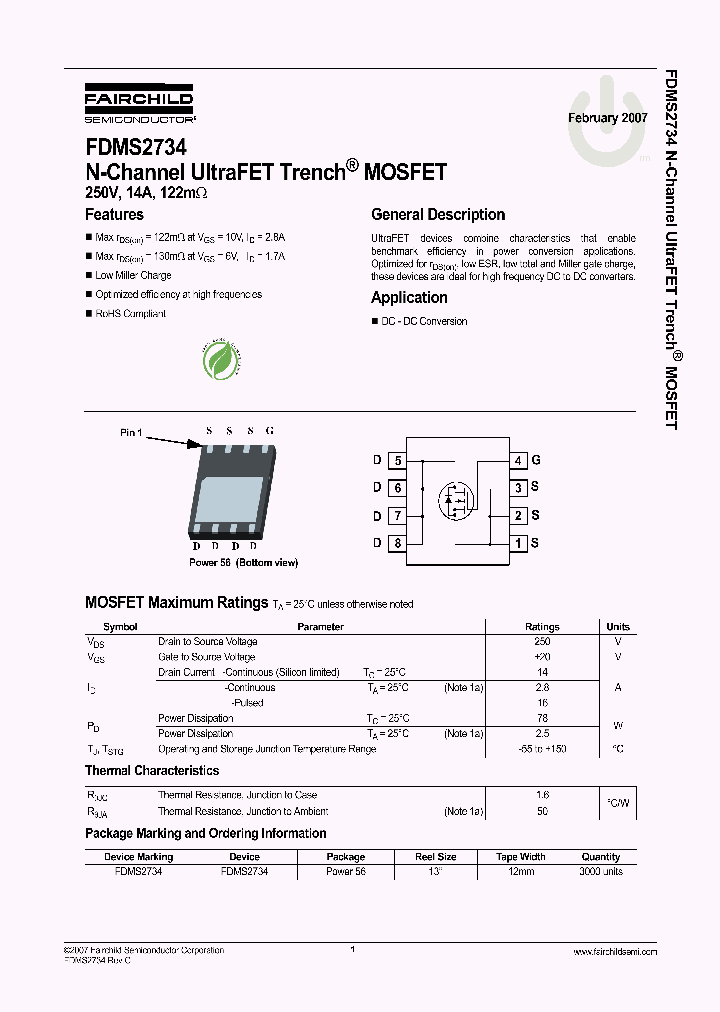 FDMS2734_1239502.PDF Datasheet