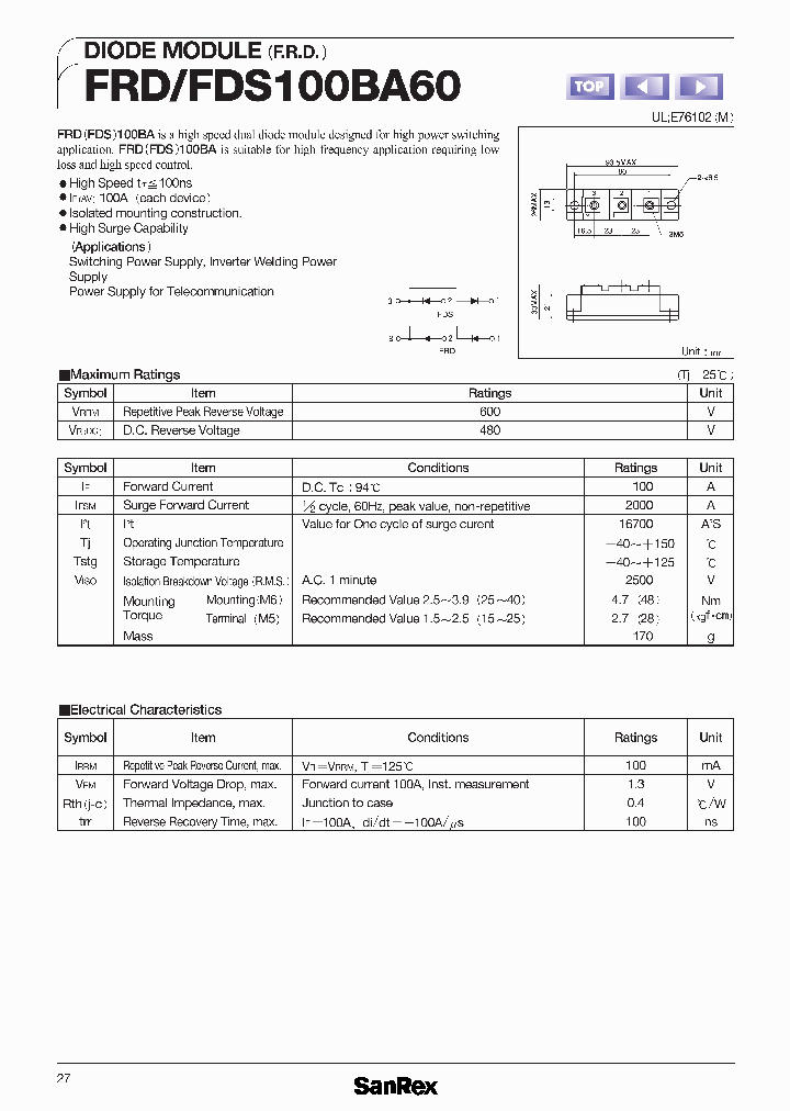 FDS100BA60_1023791.PDF Datasheet
