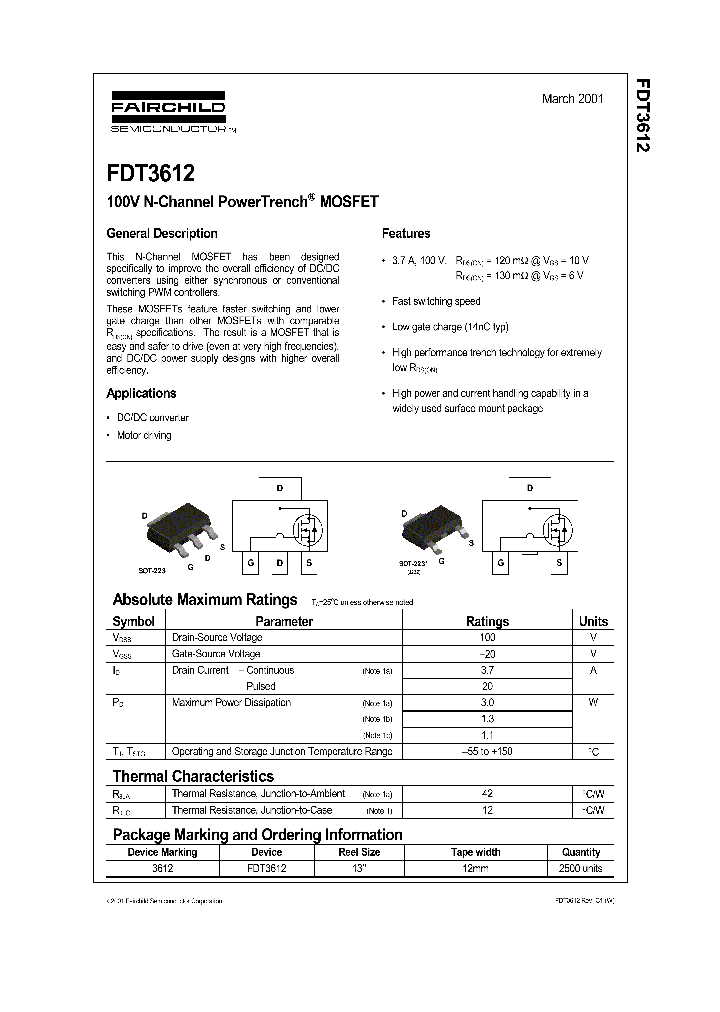 FDT3612_1052280.PDF Datasheet