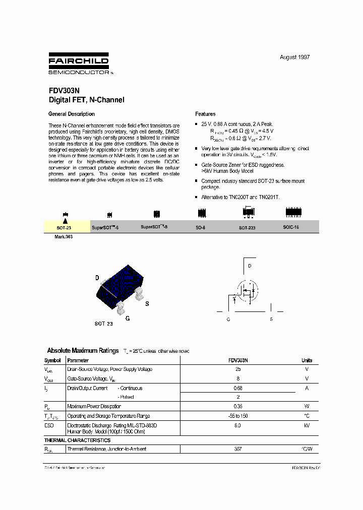FDV303N_1239843.PDF Datasheet