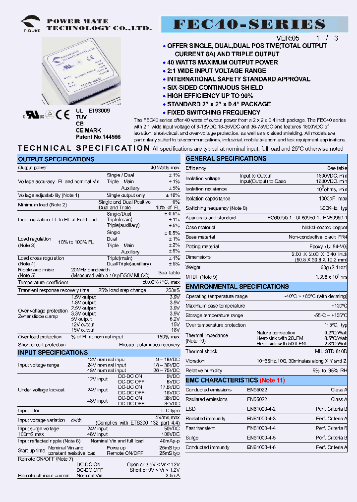 FEC40-12T3315_1239928.PDF Datasheet