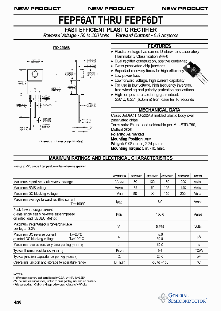 FEPF6DT_1239939.PDF Datasheet