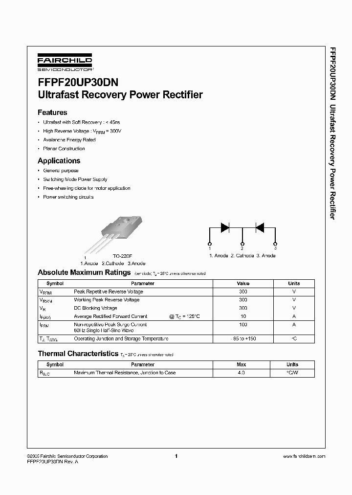 FFPF20UP30DN_1240072.PDF Datasheet
