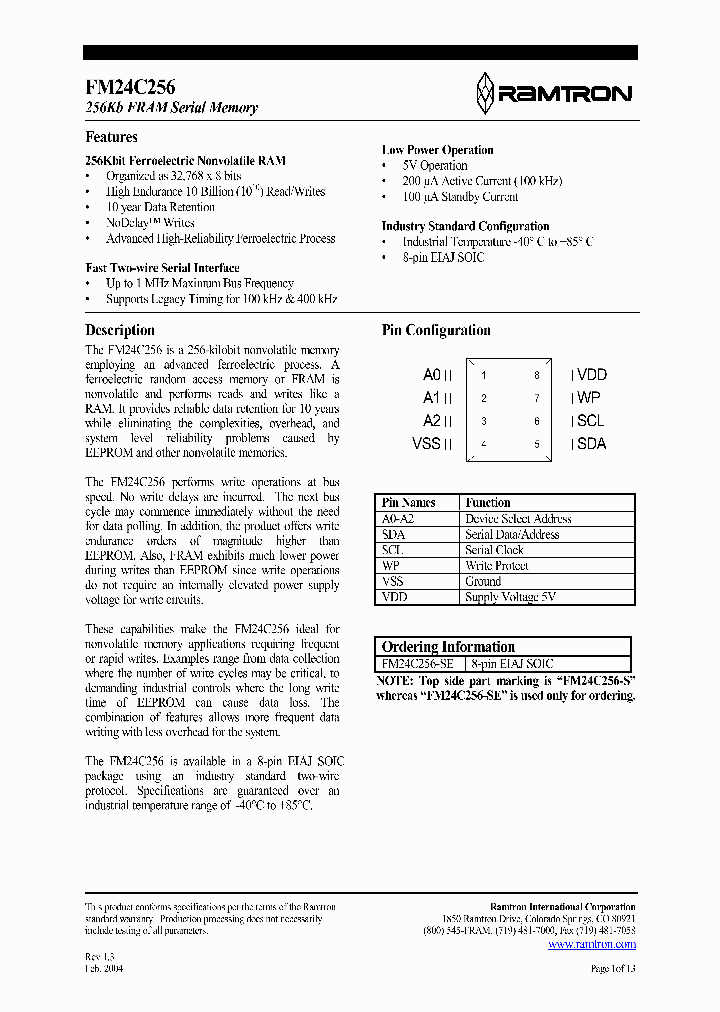 FM24C256-SE_1240735.PDF Datasheet