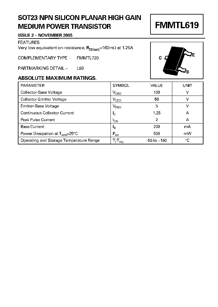 FMMTL61905_1241073.PDF Datasheet
