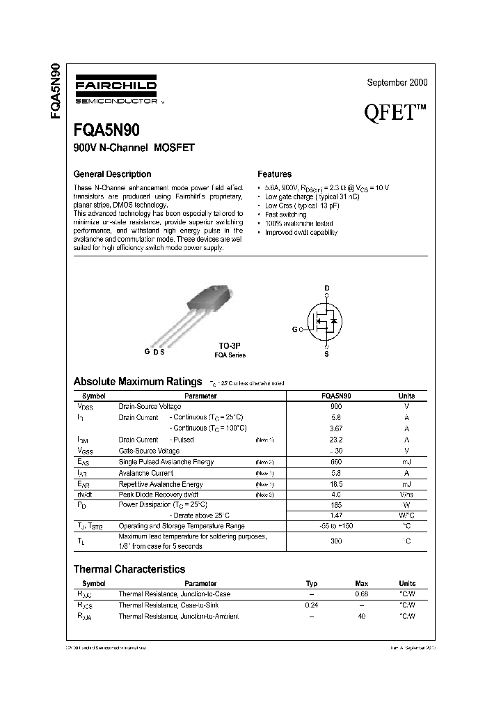 FQA5N90_1241435.PDF Datasheet