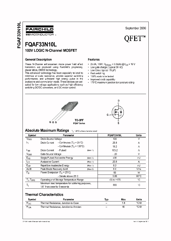 FQAF33N10L_1241486.PDF Datasheet