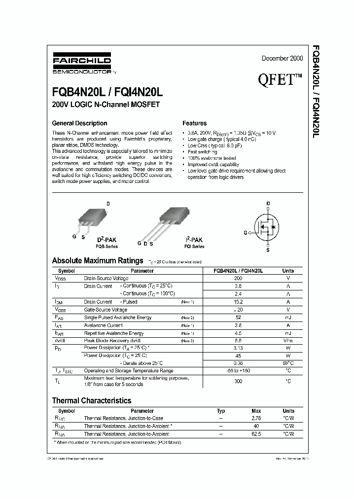 FQI4N20L_1241619.PDF Datasheet