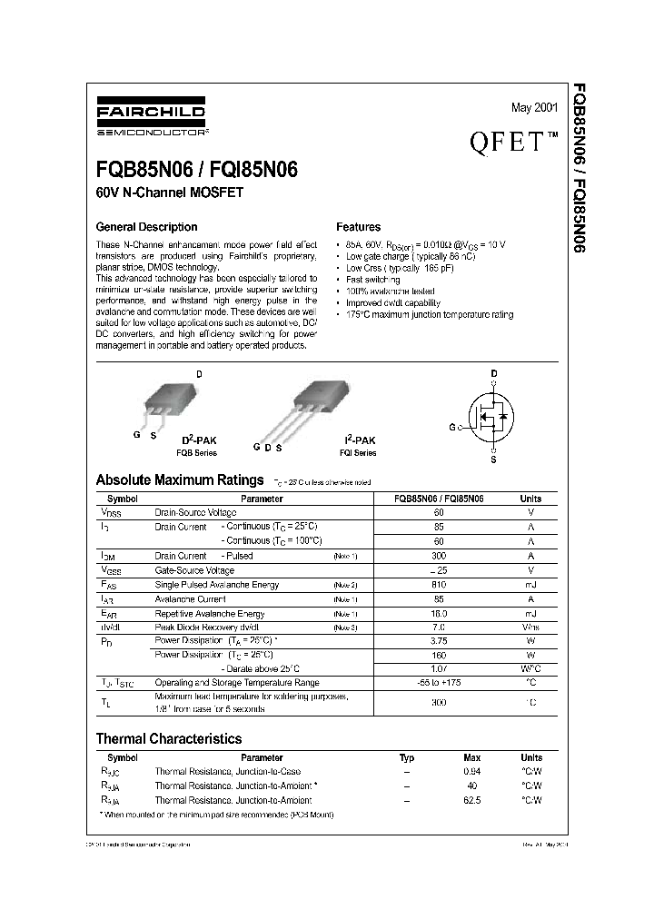 FQI85N06_1241671.PDF Datasheet