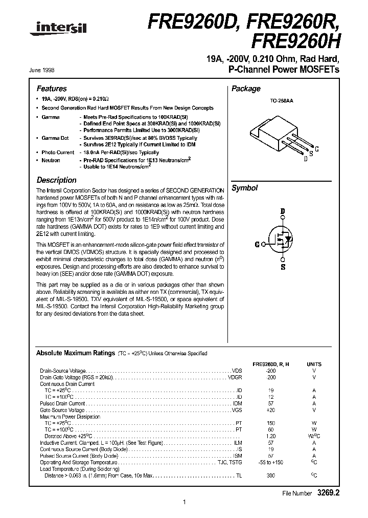 FRE9260R_1242248.PDF Datasheet