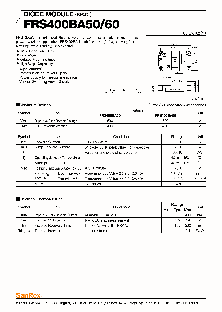 FRS400BA60_1242332.PDF Datasheet