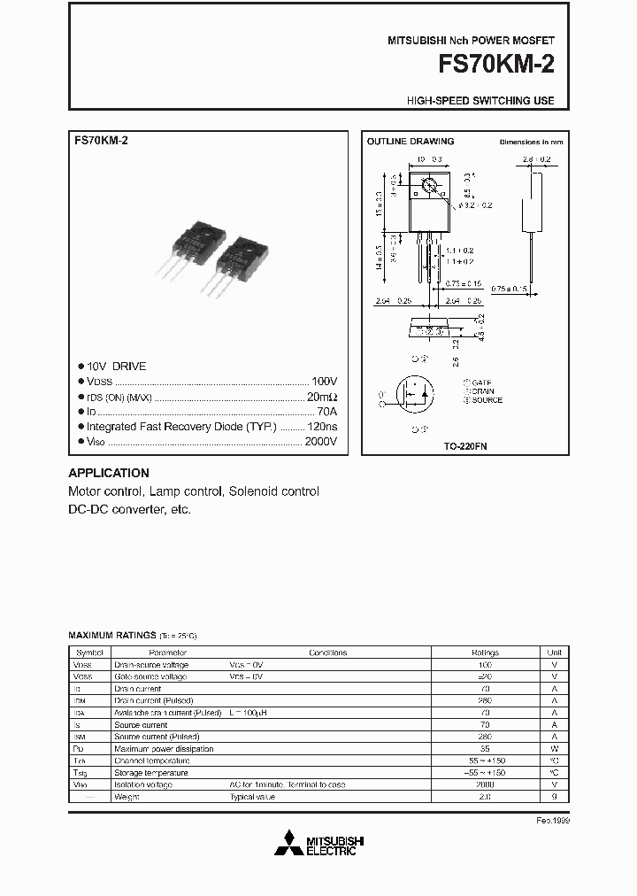 FS70KM-2_1242701.PDF Datasheet