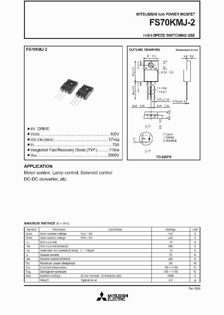 FS70KMJ-2_1242707.PDF Datasheet