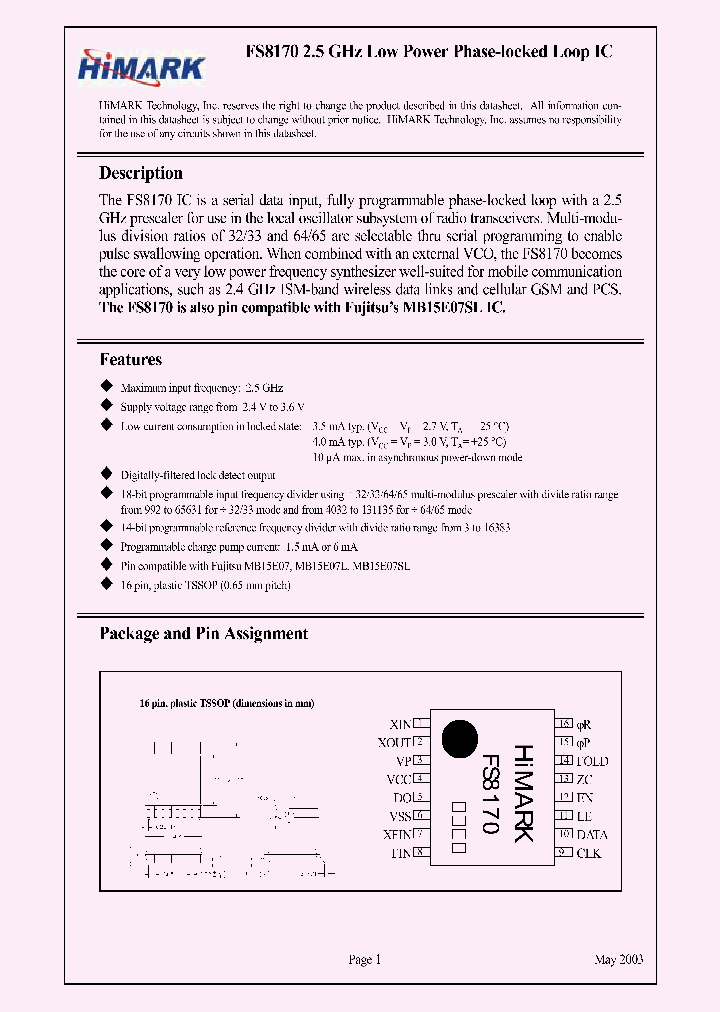FS8170_1242768.PDF Datasheet
