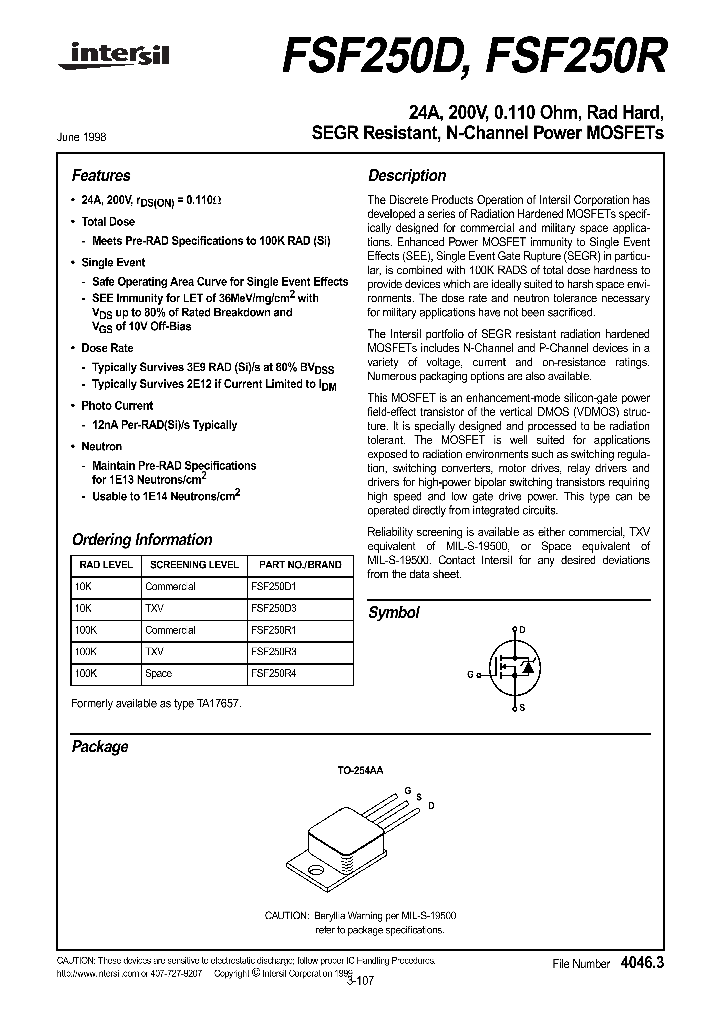 FSF250D3_921207.PDF Datasheet