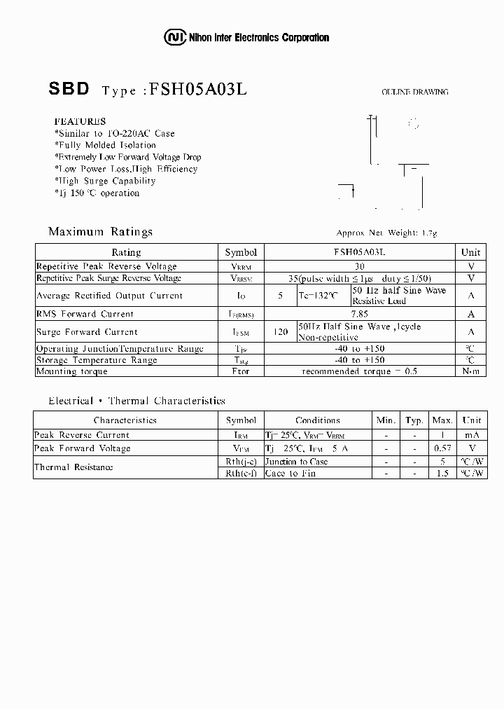 FSH05A03L_1242906.PDF Datasheet