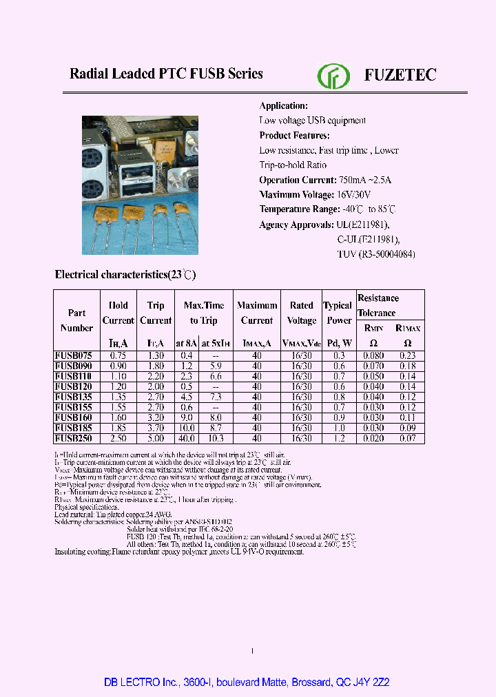 FUSB110_653271.PDF Datasheet