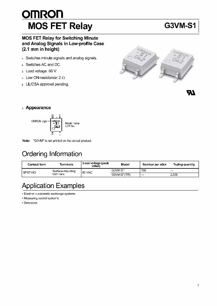 G3VM-S1TR_1243869.PDF Datasheet