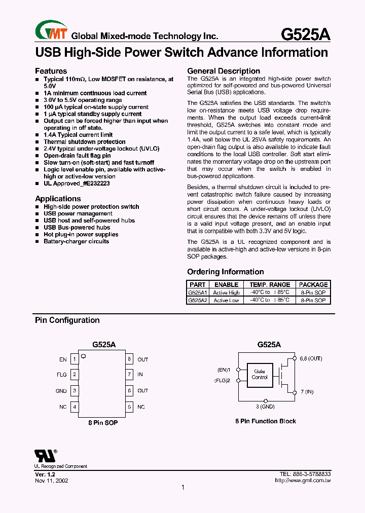 G525A_1170306.PDF Datasheet