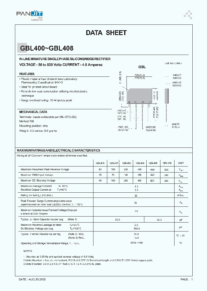 GBL400_1244271.PDF Datasheet