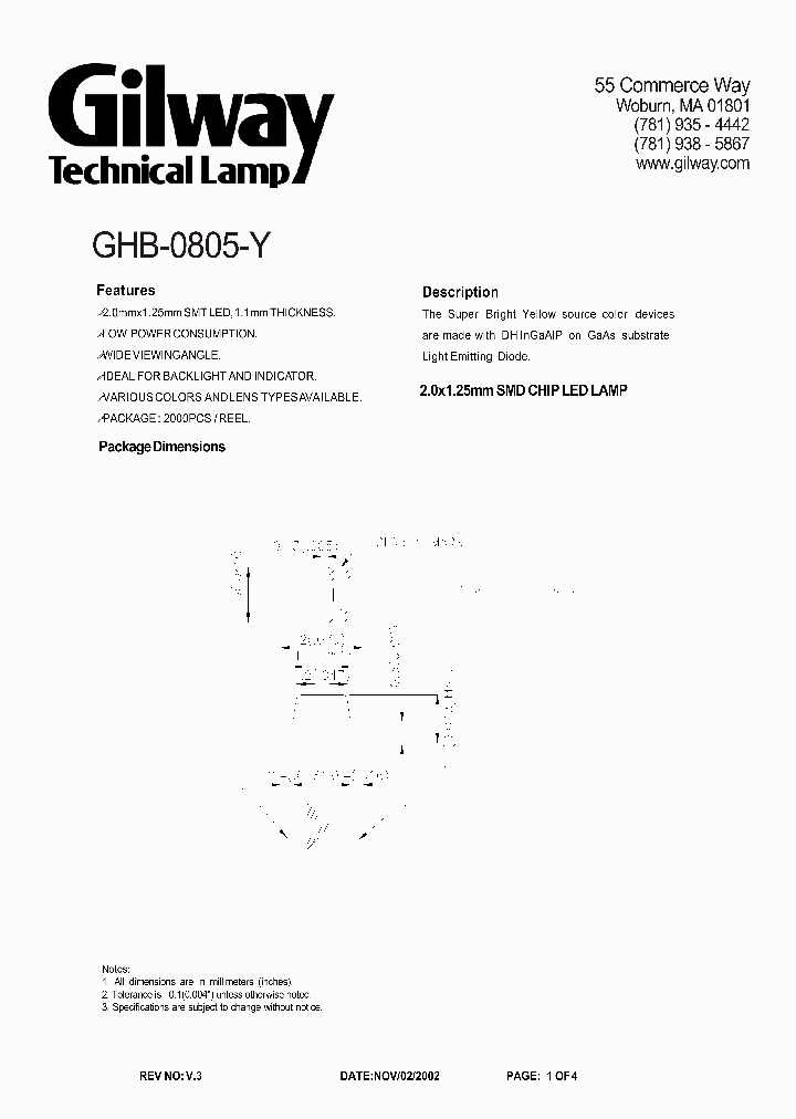 GHB-0805-Y_1244636.PDF Datasheet