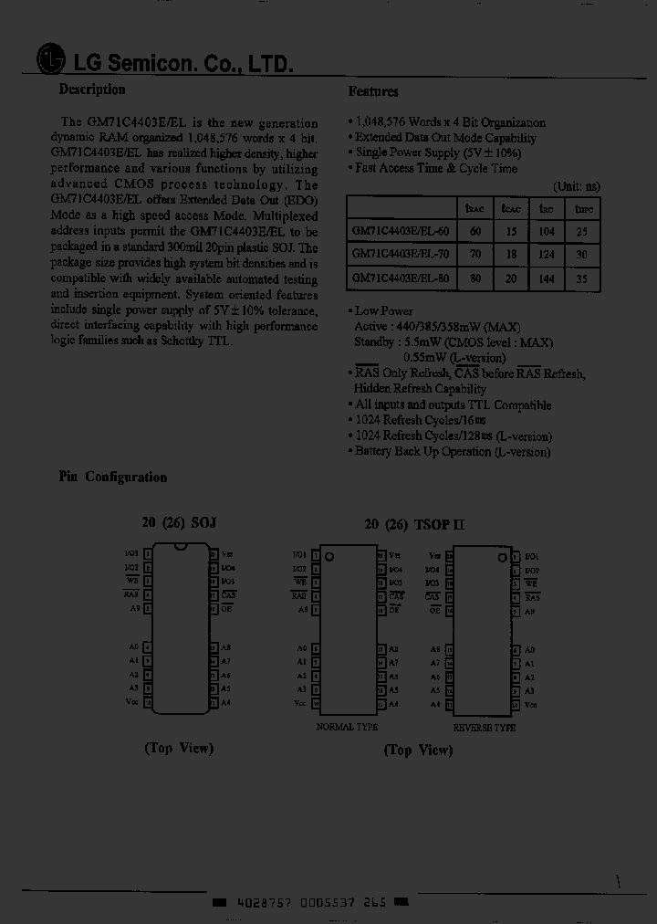GM71C4403ET-80_1245201.PDF Datasheet