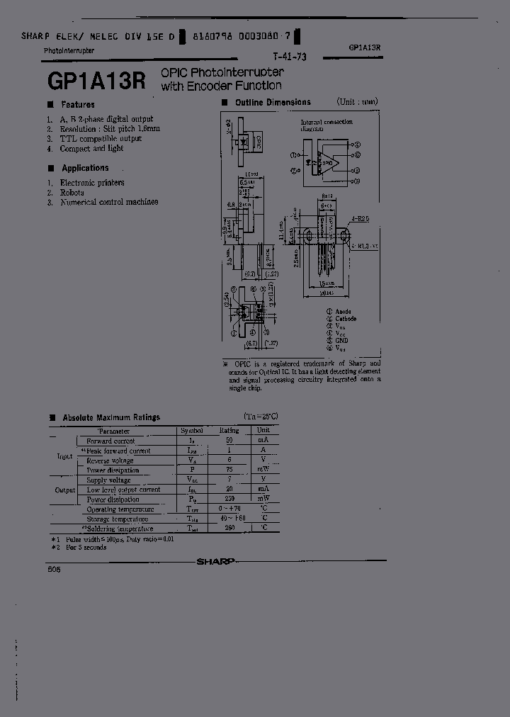 GP1A13R_1166865.PDF Datasheet