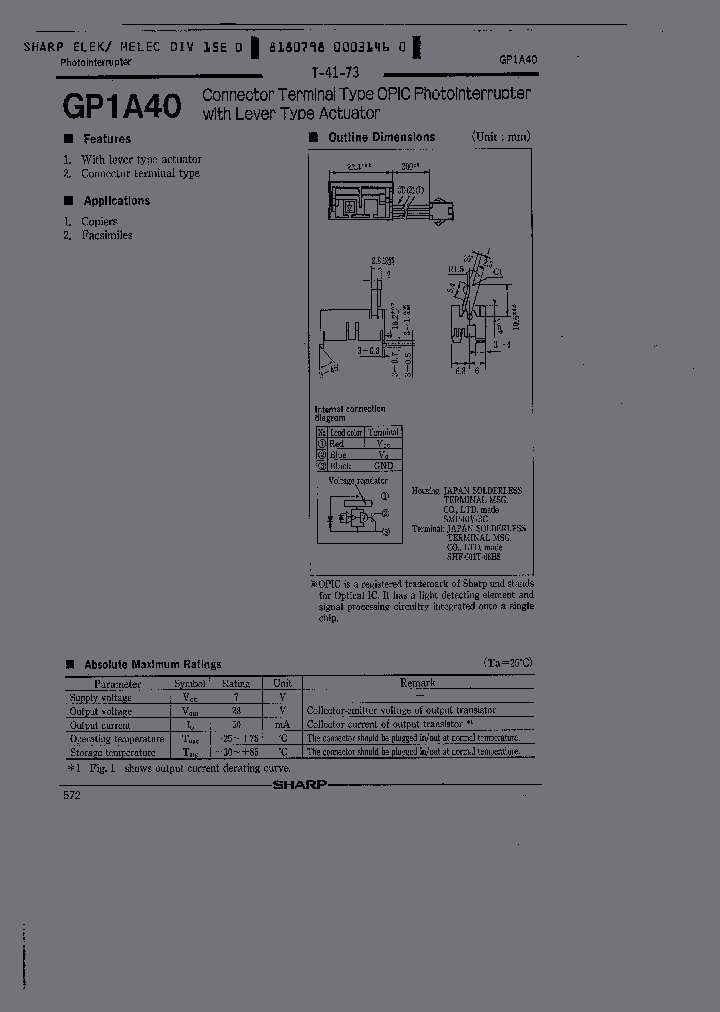GP1A40_1245477.PDF Datasheet