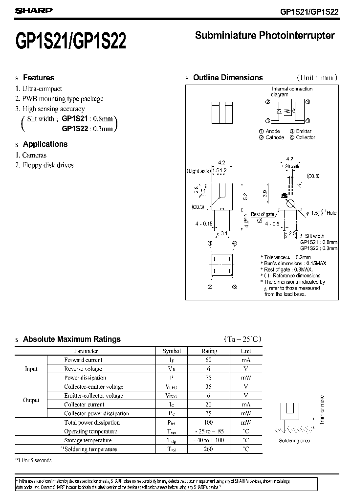 GP1S22_1245528.PDF Datasheet