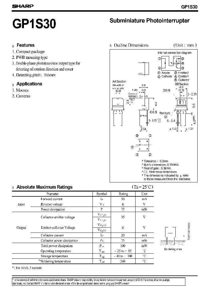 GP1S30_1245534.PDF Datasheet