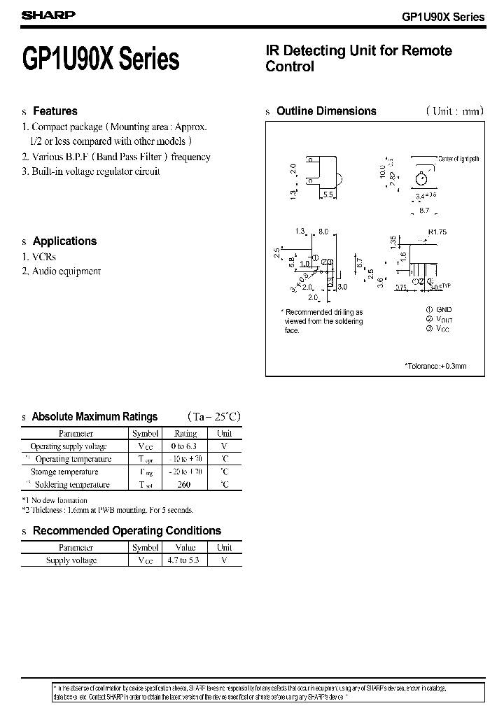GP1U90X_1245570.PDF Datasheet