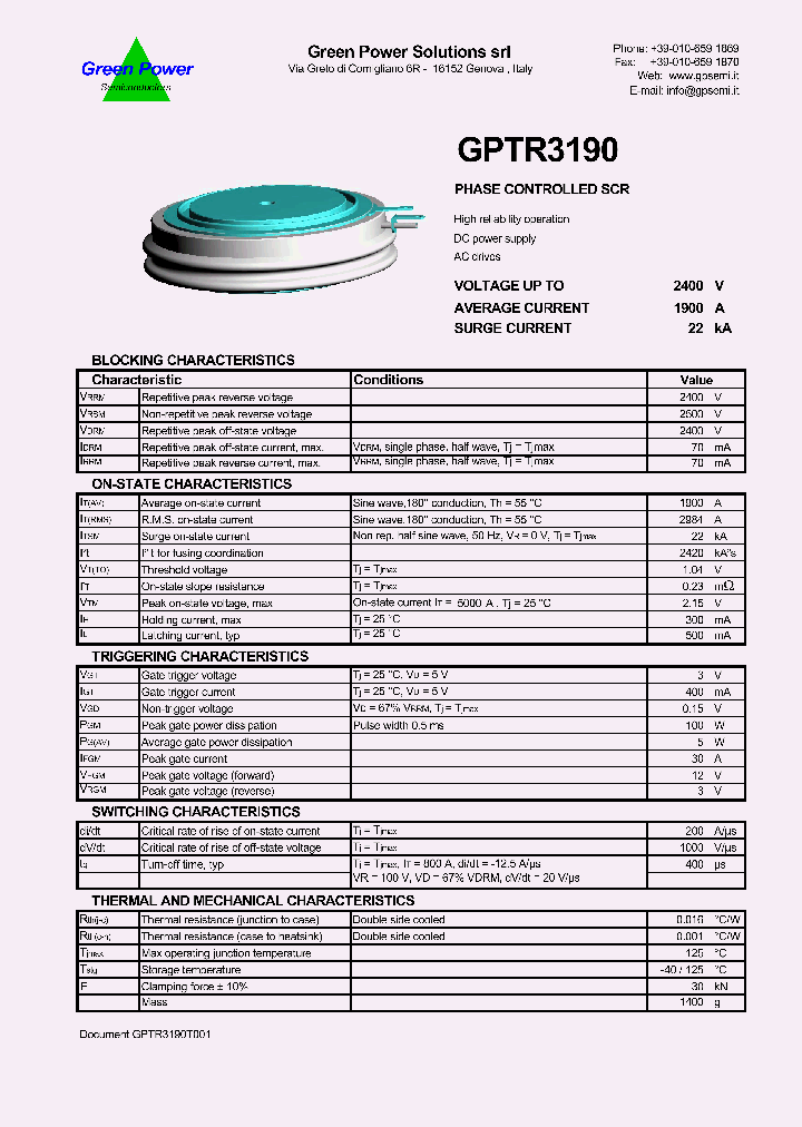 GPTR3190_1245697.PDF Datasheet