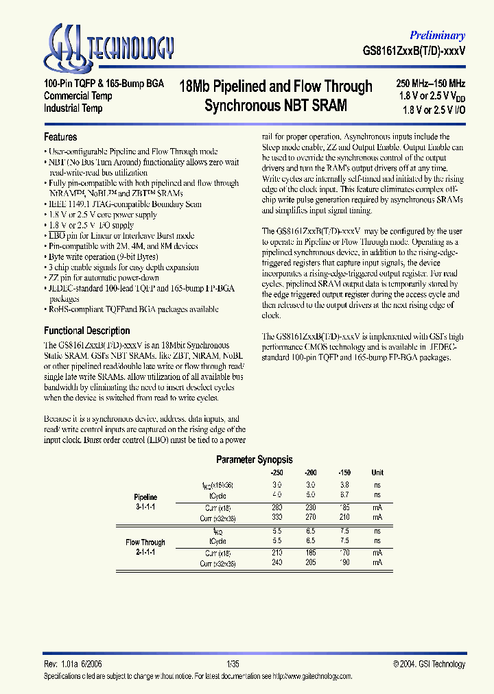 GS8161Z32BGD-150V_646665.PDF Datasheet