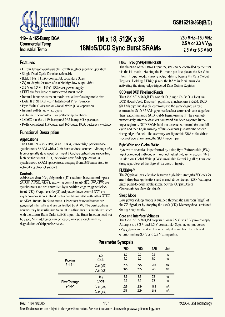 GS816236BB-150I_728212.PDF Datasheet