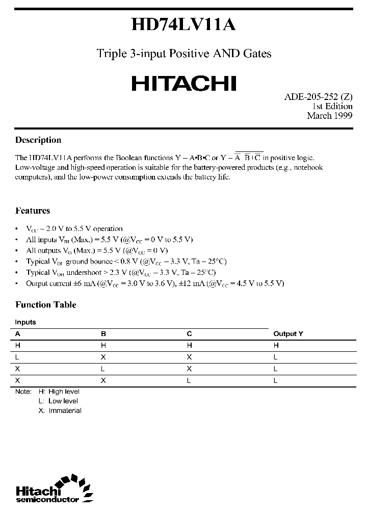 HD74LV11A_1069499.PDF Datasheet