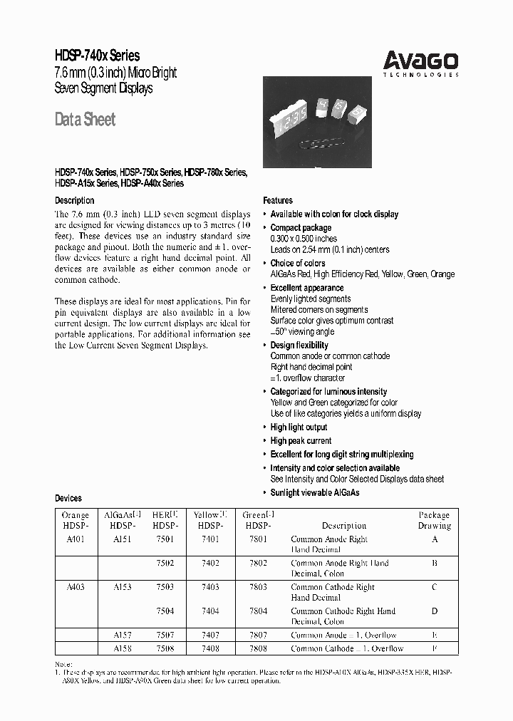 HDSP-A151_1177457.PDF Datasheet